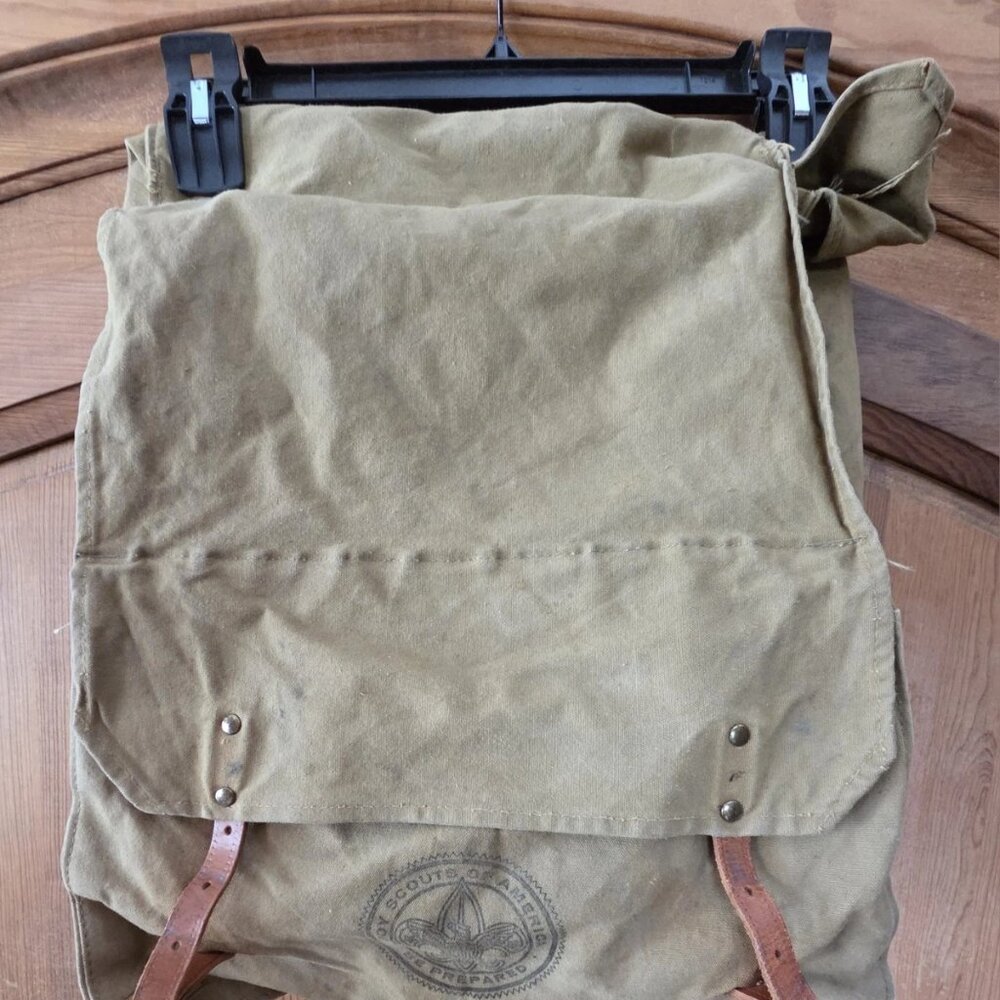 Vintage Boy Scouts Of America No 574 Yucca Pack Backpack Canvas Bag BSA Rucksack